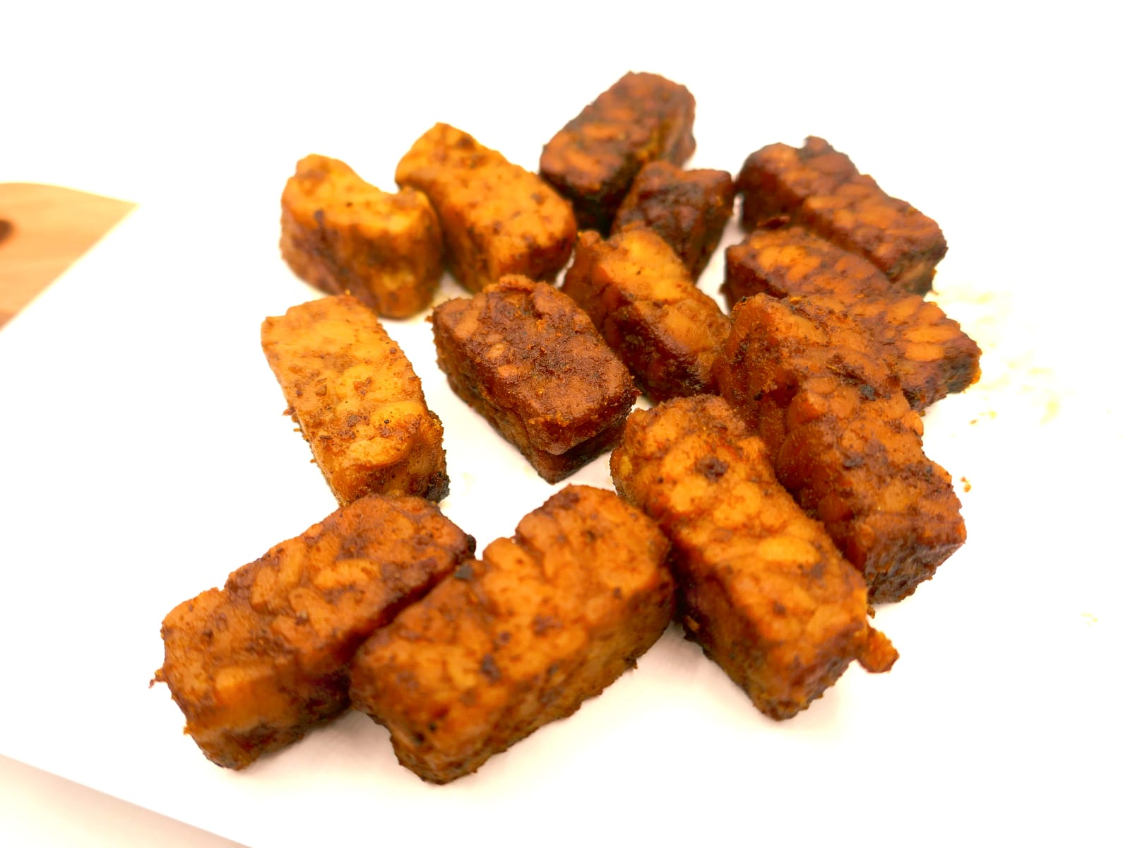 Tempeh mariné au Curry Madras