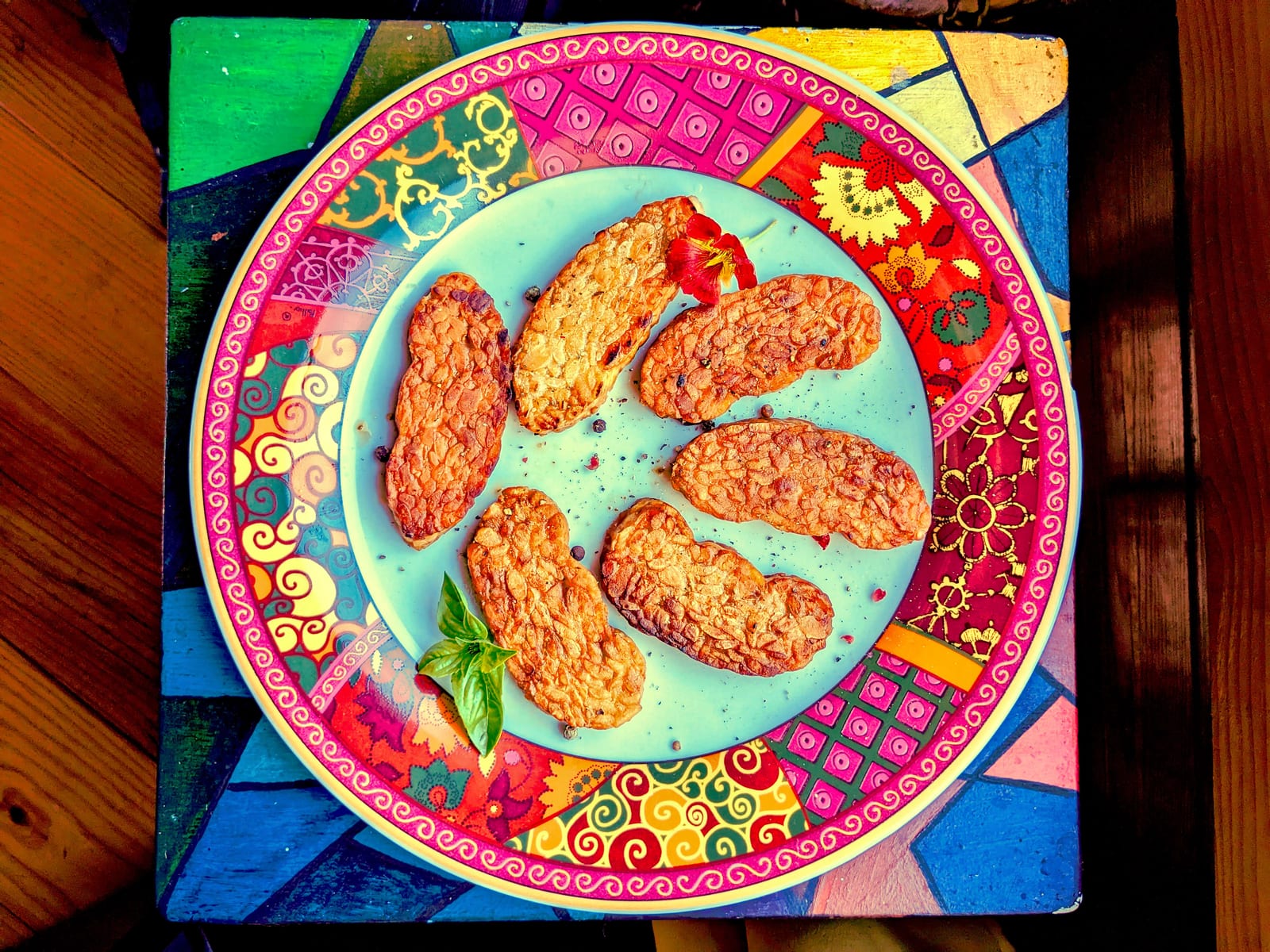 Tempeh marine à la sauce soja